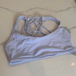 lululemon athletica Light Lavender Strappy Back Sports Bra